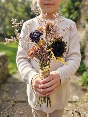 Dried Flower Arrangement Accent - Neutral Tones